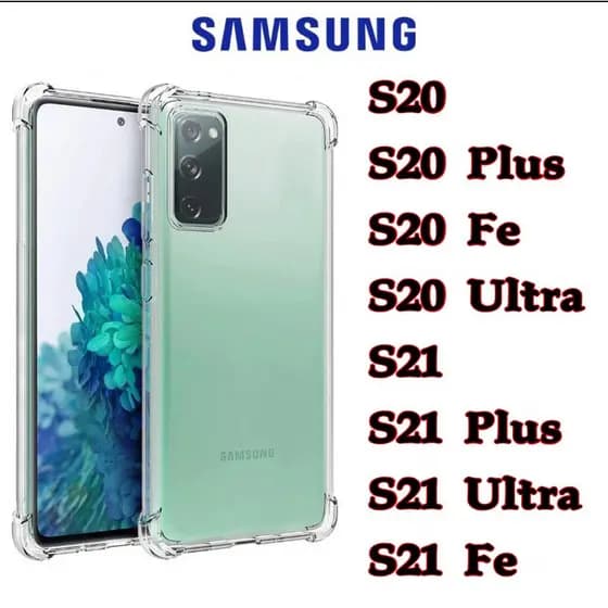 Capa Capinha Transparente Cristal Anti Impacto Samsung S20/S20PLUS/S20ULTRA/S20FE/S21/S21 UTRA/S21 PLUS/S21 FE
