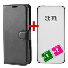 Kit Capa Carteira Flip Motorola Moto G06 + Pelicula 3D de Vidro Premium Anti Impacto ENVIO IMEDIATO