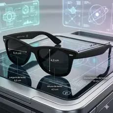 Óculos de Sol Clássico Black brilhoso - Proteção UV 400