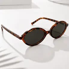 Óculos De Sol Feminino Oval Retrô Miu Blogueiras verão - UV400
