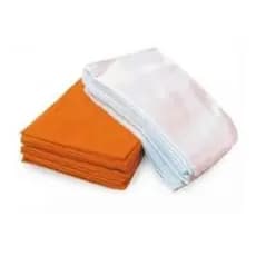 1 Metro de flanela 100% algodão para limpeza. Cores Branca, Vermelha e Laranja.