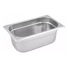 Cuba Gn Inox Gastronomica 1/3 X 100 Rechaud Buffet Com Tampa