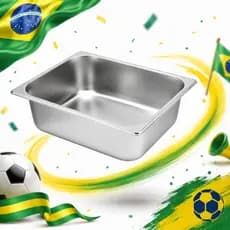 Cuba Gastronomica Buffet Gn Inox 1/2 X 100mm Aco 304 Banho Maria