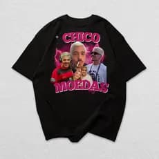 Camiseta Chico Moedas Lançamento Streetwear Algodão Novidade Envio Imediato Frete Gratis
