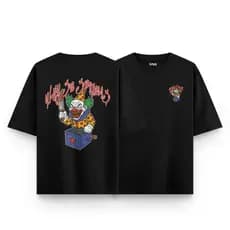 Camiseta Oversized "Why So Serious" Palhaço Killer Streetwear Ripfire Algodão