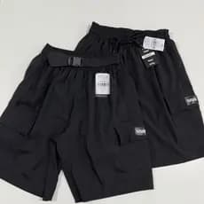 Kit com 2 Bermuda Cargo Masculina Cinto Bordado 5 Bolsos Skate sk8 Street Elastano Tactel