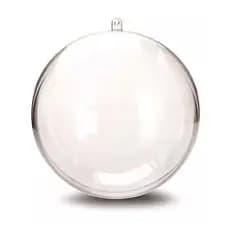 Esfera Acrílica 10cm Transparente Grande Personalize De Diversas Formas encaixe para Pendurar