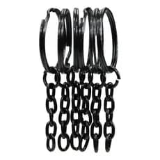 Argola Para Chaveiro Colorida 23mm Com Corrente e Elo Diversas Cores Artesanato - 100 Unidades