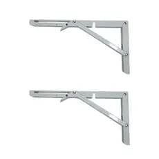 Suporte Para Mesa Dobrável Mão Francesa 30cm Branco Reforçado Praticidade E Espaço Em Casa