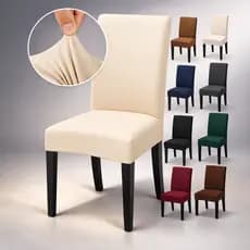 Capa De Cadeira Lisas Kit Com 2 4 E 6 Capas Com Elástico