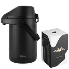 Garrafa Térmica de Inox 2,5 Litros Preta Chacal