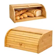 Porta Pães Tampa Retrátil de Bambu Ecokitchen Mimo Style