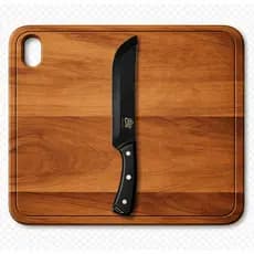 Faca Profissional Churrasco Caça Cozinha Carne Black Lâmina Preta 7,5" Inox Premium