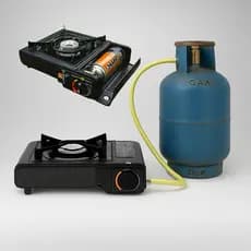 Fogão Fogareiro Portátil A Gás Acampamento Pesca Inox Resistente Butano e GLP