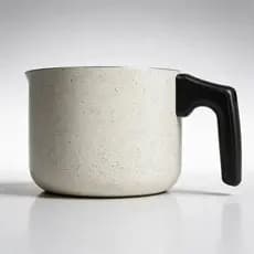 Leiteira Caneca Antiaderente Fervedor Ceramica Gourmet 1,2L Fratelli Nude