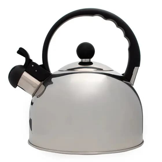Chaleira Fervedor Bule De Chá Indução Com Apito 2 Litros Inox Roma Cozinha Moderna