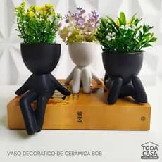 Vaso Robert Plant Cerâmica - Vaso Bob Para Suculentas - Vaso Decorativo