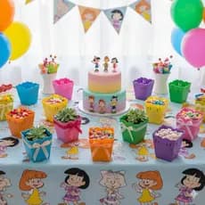 Kit 10 Cachepot Plástico Fita Decorativo Vaso Lembrança Casamento Aniversário PIPOCA FESTA JUNINA