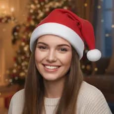 Gorro de Natal em Feltro: Touca Papai Noel Clássica para sua Fantasia. Celebre com Estilo