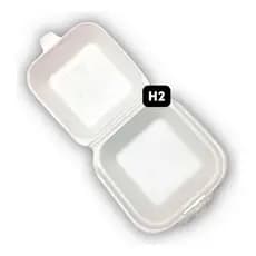 200 300 400 Hamburgueira H2 De Isopor Para Lanches Fritas Salada restaurante lanchonete padaria