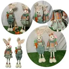 Coelho ou Coelha Decoração Pelúcia Páscoa Coelhinho da Pascoa 55cm
