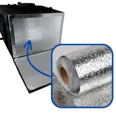 Papel Alumínio 2,00M x 0,40cm Adesivo Para Forrar Isopor Caixa Mochila Térmica Bag Motoboy Ifood Entrega