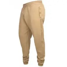 Calça Moletom Peluciada Lisa Sem Estampa Marrom Claro e Outras Cores