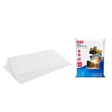Papel Foto 250g 10x15 Glossy Brilho com 20 folhas Kaz