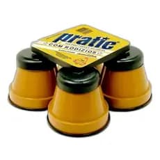 Pé de Geladeira Fogão Pratic Redondo C/4pes Caramelo