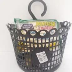 kit Cesta para Prendedor + 16 prendedores de Madeira