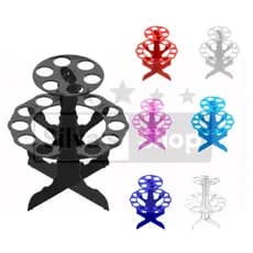 Porta Tubo Suporte para Cone Trufado / Tempero / Tubete Diversas Cores BABADO/TRABALHADO