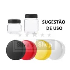 Tampa Papinha Plástica Pote Vidro 115 120 170gr Kit 30 unds