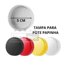 10Unds Tampa Papinha Plástica - Cores Variadas