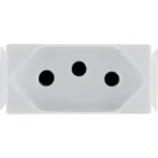 Módulo Tomada 2P+T Tramontina Aria 20 A 250 V Branco