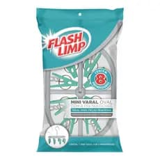 Mini Varal Oval Com 8 Prendedores Lav9386 Flash Limp