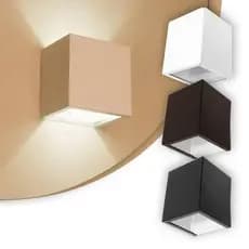 Luminária Arandela 2 Fachos para Parede Interna e Externa Alumínio Bivolt Soquete G9 Design Moderno