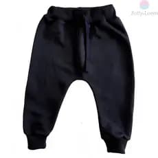 Calça de Moletom infantil para bebê menina ou menino modelo de inverno liso , Betty & Loren