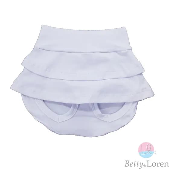 Shorts Saia infantil para Bebê Menina com Elástico Liso , Betty & Loren