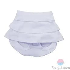 Shorts Saia infantil para Bebê Menina com Elástico Liso , Betty & Loren