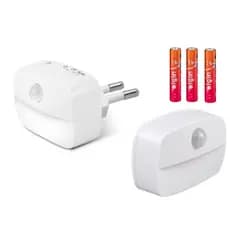 Sensor de Movimento Lâmpada Sem Fio Noite Lâmpada Quarto tomada led sensor sensor led sensor de presença iluminação.