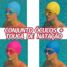 Óculos de Mergulho Natação com Touca Infantil