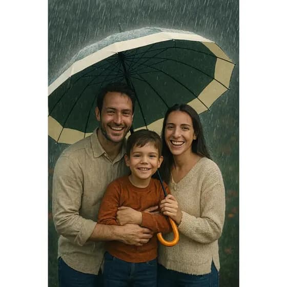 Guarda Chuva Sombrinha Automático Bengala Reforçado Grande 16 Vareta