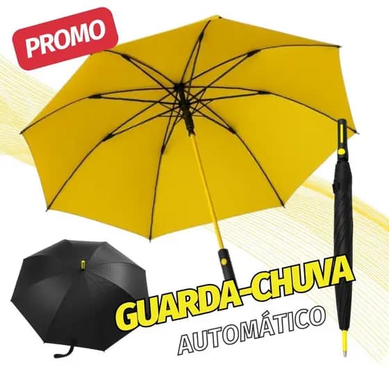 Guarda Chuva Grande Automático Reforçado Fibra De Vidro Proteção Solar