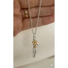 Corrente Colar Cordão Amor de Mãe Abraço Infinito