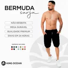 Bermuda Sarja Masculina Premium