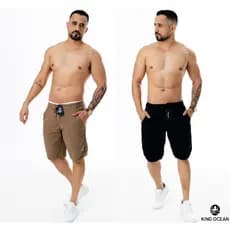 KIT 2 Bermudas Sarja Masculino Premium Envio 24 horas