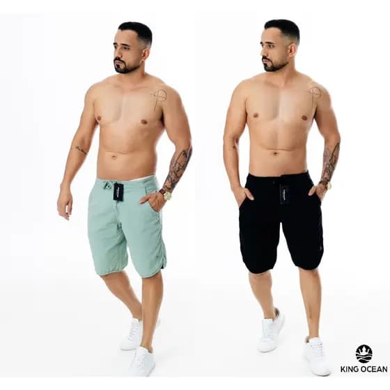 KIT 2 Bermudas Sarja Masculino Premium Casual Envio Rápido