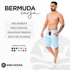 Bermuda Masculina Premium Cadarço
