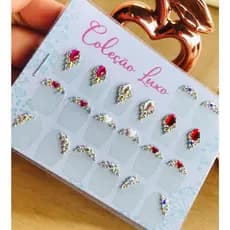 50 pares joias de unha, desvios de unha C10,C12,#3,Cp,C1 ( 5 cartelas de 10 pares) (kit14)
