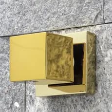 Acabamento Registro Base Deca Padrão 16 Estrias Gaveta Pressão Chuveiro Metal Dourado Gold Brilhante
